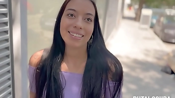 PutaLocura - ValenGMZ is convinced on the street to fuck and swallows my cum in Pilladas.