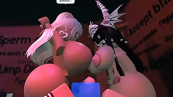 I had a hot threesome with my bitches (roblox futa)