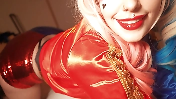 Harley Quinn Gets Her Pink Pussy Destroyed By The Joker Starring Rachel Luxe And Gibby The Clown