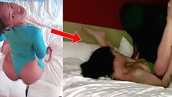 Hot Black Teen Gets Fucked Right After Doing The Ceiling Challenge