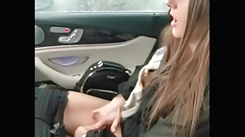I'm masturbating public in car