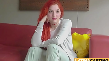 Innocent Redhead Latina Tricked and Fucked Deep in Fake Model Casting