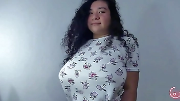 Busty girl dances sexy in front of her stepbrother