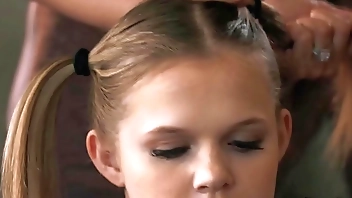 Penny Barber and Seth Gamble having threesome fuck sesh with their new sitter Coco Lovecock