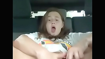 Crazy chubby masturbates in the car (AlanaRose8)
