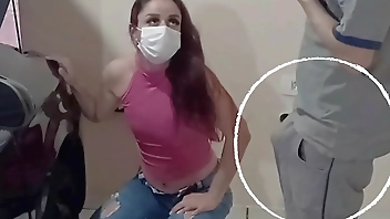 Naughty employee fixes the hottie's car in the workshop!