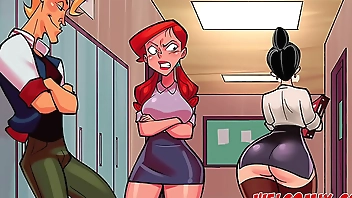 A very hot teacher and crazy about sex! Pervert Sex Toons