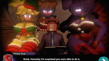 Fap Nights At Frenni's Night Club [ Extreme Hentai Game PornPlay ] Ep.17 FNAF girls are so sexy in Santa dress outfit