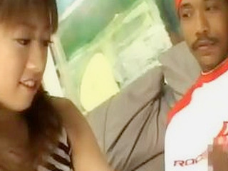 Japanese schoolgirl gets spoiled with a large black XXX toy in Tokyo, nippon.