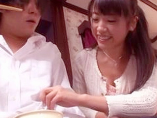 Fucking XXX Nippon Lesbian Couple Sweet Treat with Chopsticks in Tokyo, Thai, and China