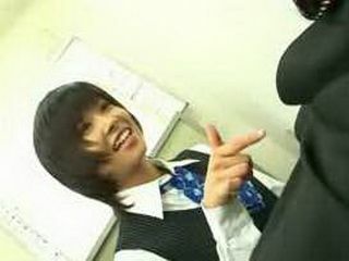 Nippon Office Lady Gets Down and Dirty with Shy Coworker's Tiny Penis in XXX Porn Video